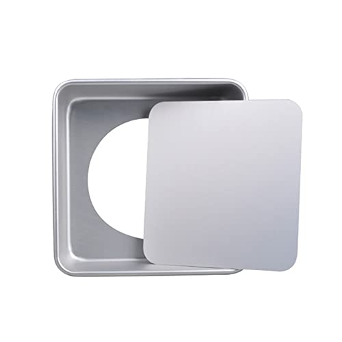 8/10-Inch Non-Stick Square Cake Pan with Removable Bottom