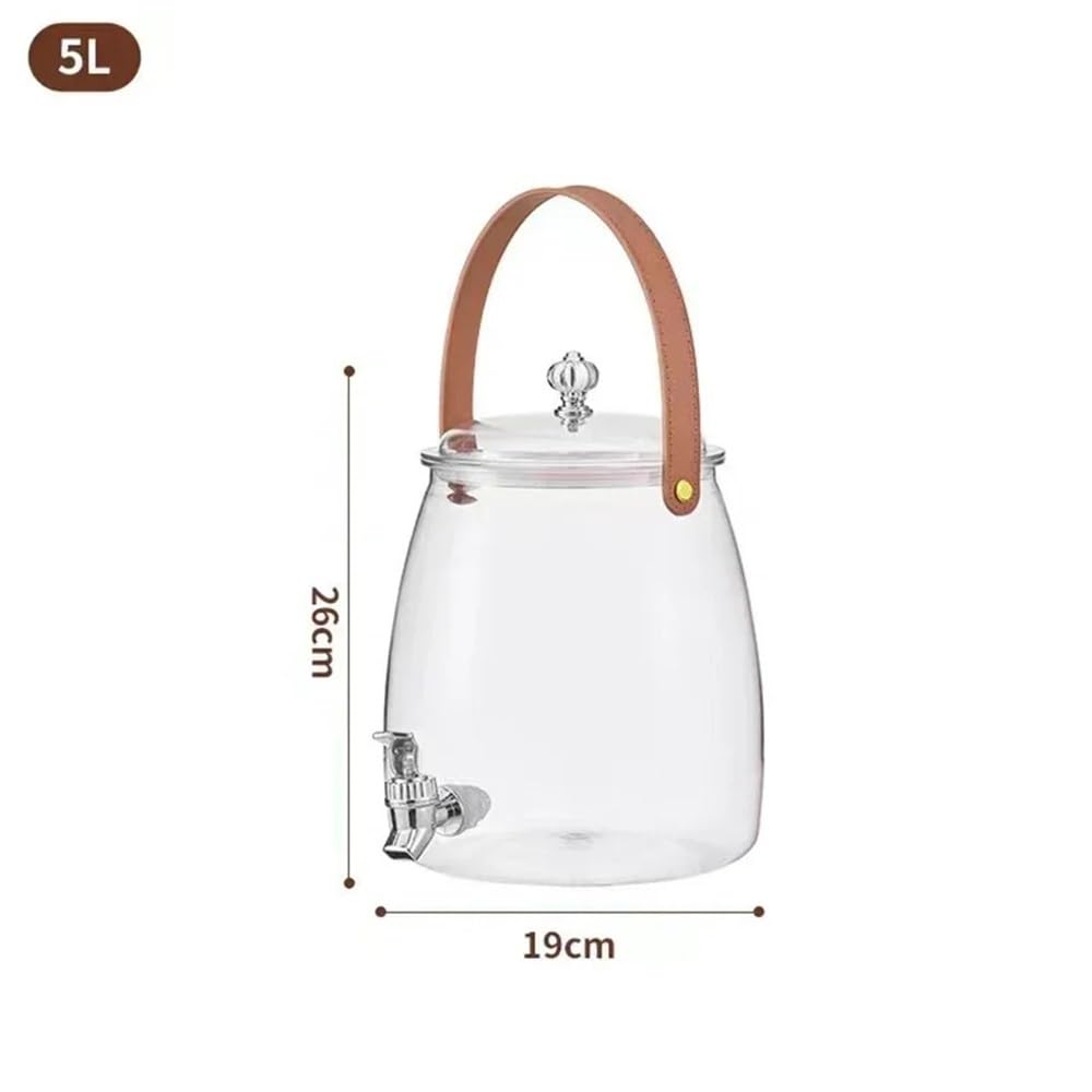 Large Capacity Water Pitcher with Lid for Hot & Cold Drinks