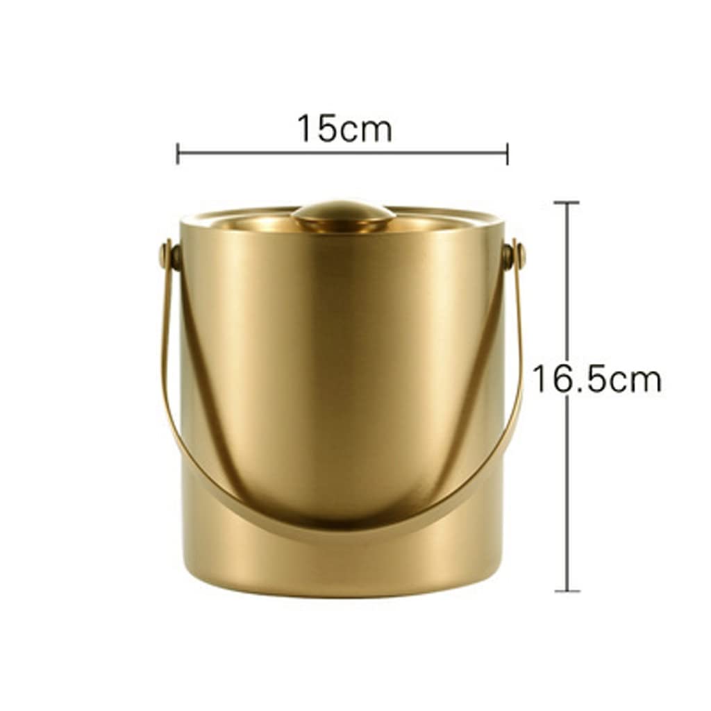 Stainless Steel Bar Serving Set with Fruit Tray, Wine Dispenser & Ice Bucket