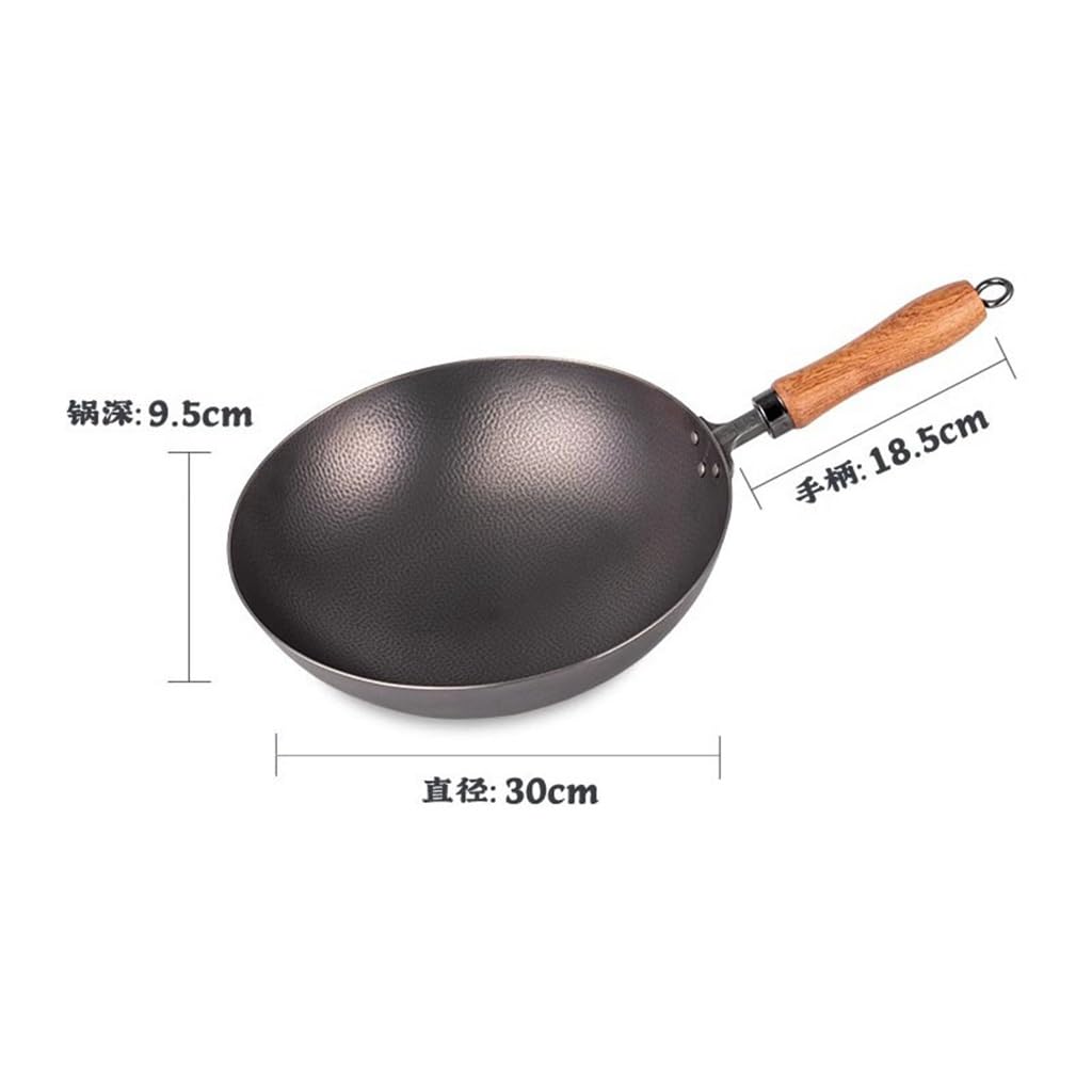 Hammered Round-Bottom Non-Stick Frying Pan