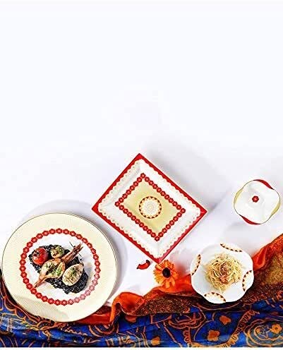 50-Piece Chinese-Style Bone China Dinnerware Set for 10