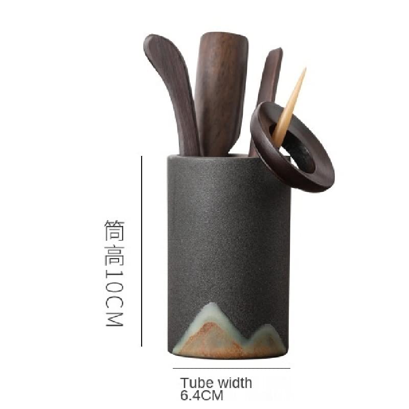 Retro Glazed Ceramic Kung Fu Tea Set Accessories – Six Gentlemen Tea Tools