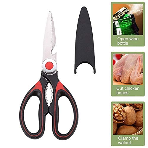 Multifunctional Stainless Steel Kitchen Shears for Fish & Chicken