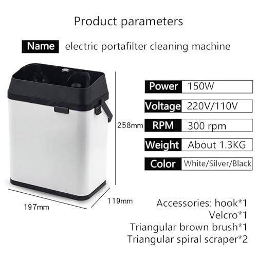 Automatic Electric Portafilter Cleaner & Espresso Knock Box