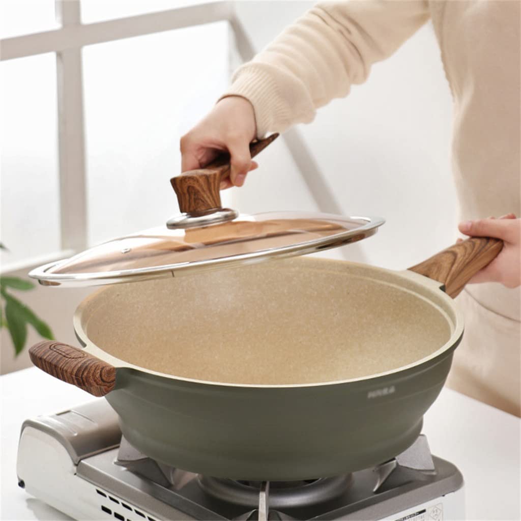 Non-Stick Wok with Lid for Induction & Gas Stoves