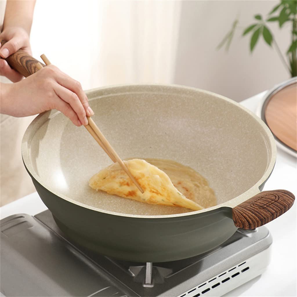 Non-Stick Wok with Lid for Induction & Gas Stoves