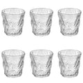 6-Piece Frosted Glass Tumbler Set for Whiskey, Wine, Juice & Water