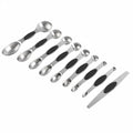 16-Piece Stainless Steel Measuring Cups & Spoons Set with Holder