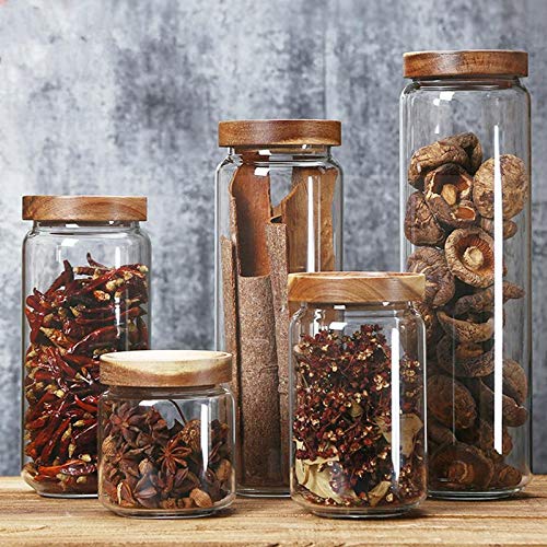 Sealed Glass Food Storage Jar with Lid for Nuts & Spices