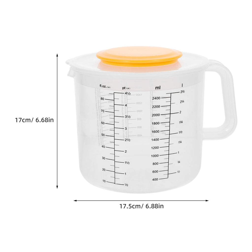 Measuring Cup & Mixing Bowl with Lid for Baking and Salad Prep