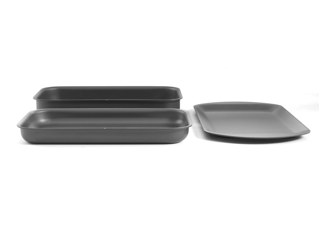10-Inch Hard-Anodized Baking Tray Trio Set