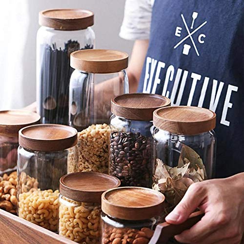 Sealed Glass Food Storage Jar with Lid for Nuts & Spices