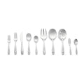 45-Piece Mirror-Polished Stainless Steel Flatware Set for 8