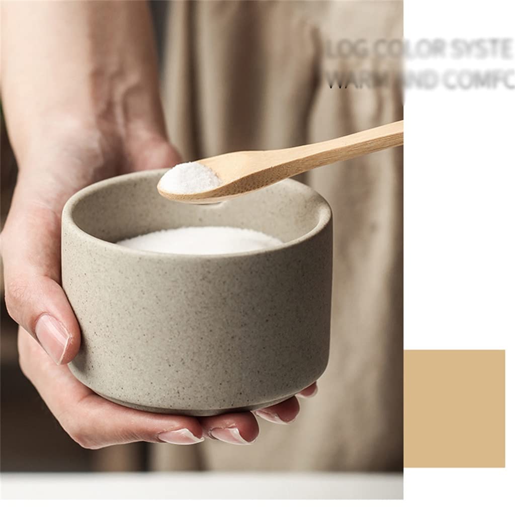 Ceramic Seasoning Jar Set with Lids for Pepper & Spices