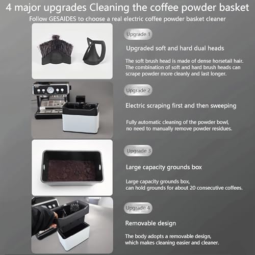 Automatic Electric Portafilter Cleaner & Espresso Knock Box