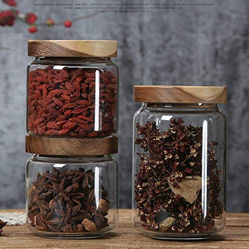 Sealed Glass Food Storage Jar with Lid for Nuts & Spices