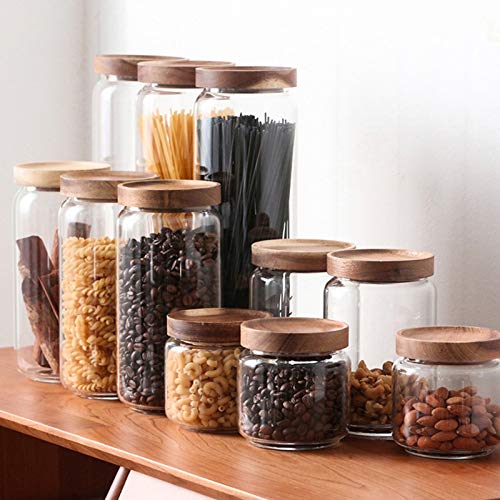 Sealed Glass Food Storage Jar with Lid for Nuts & Spices