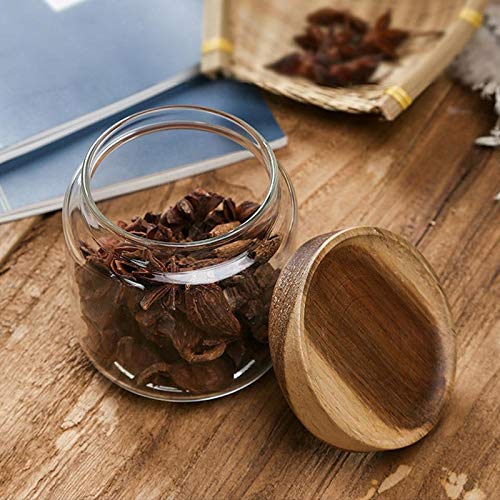 Sealed Glass Food Storage Jar with Lid for Nuts & Spices