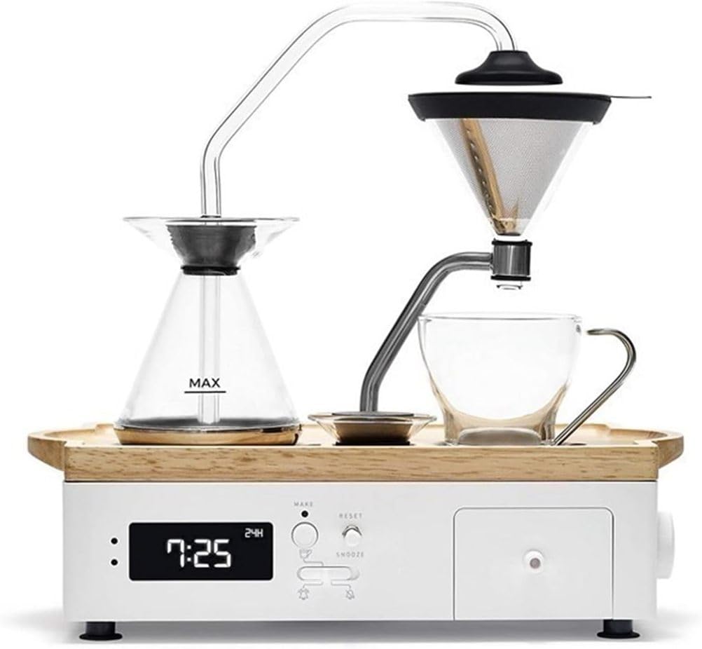 Programmable Drip Coffee Maker with Alarm Clock & Delay Brew