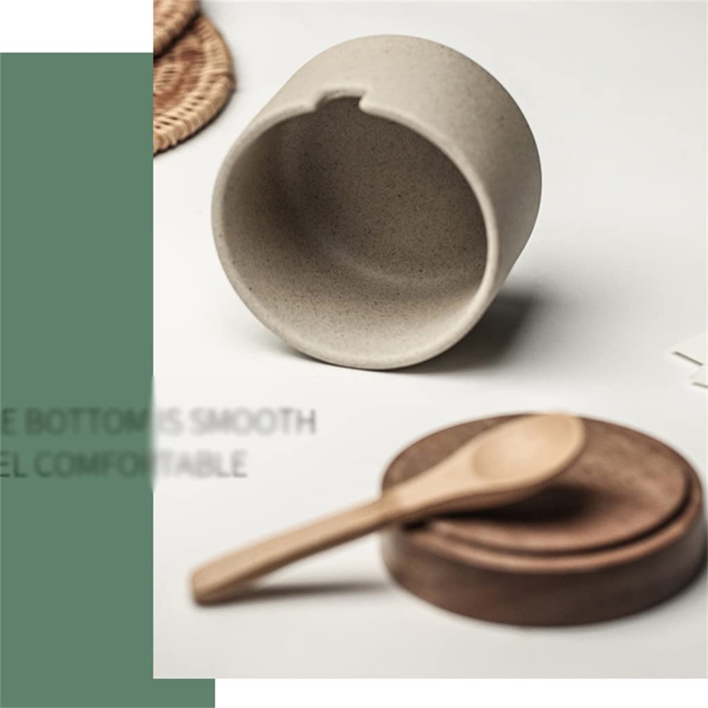 Ceramic Seasoning Jar Set with Lids for Pepper & Spices