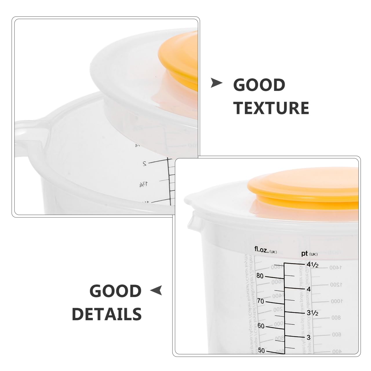 Measuring Cup & Mixing Bowl with Lid for Baking and Salad Prep