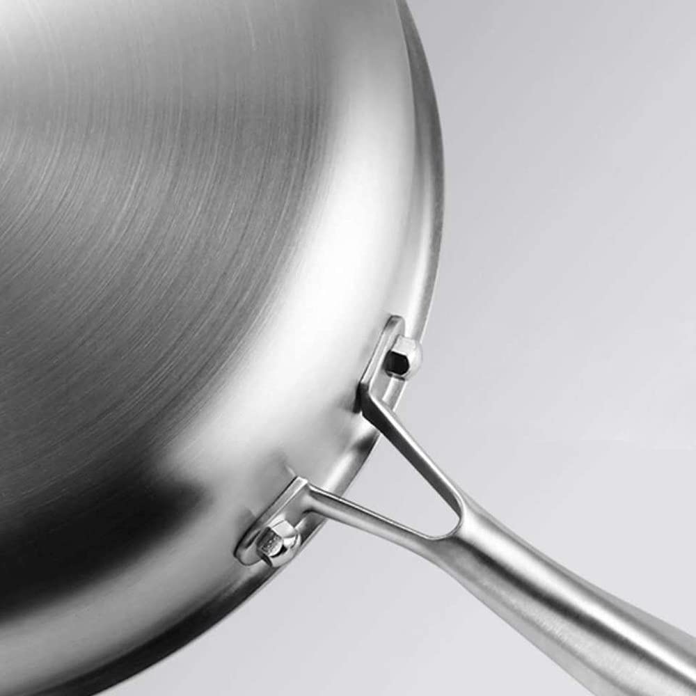 304 Stainless Steel 3-Layer Multipurpose Frying Pan & Wok