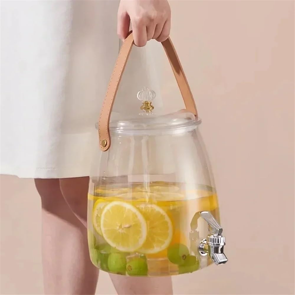 Large Capacity Water Pitcher with Lid for Hot & Cold Drinks
