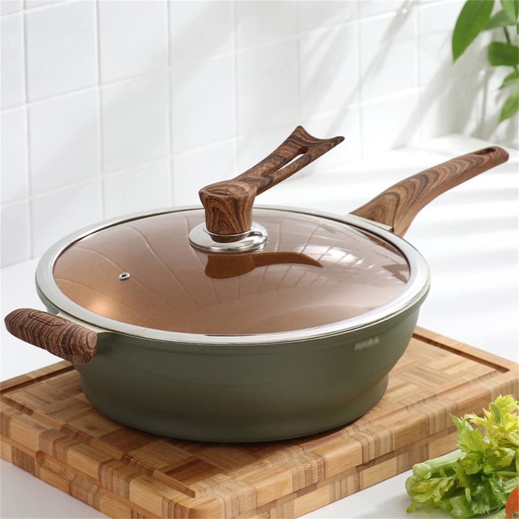 Non-Stick Wok with Lid for Induction & Gas Stoves