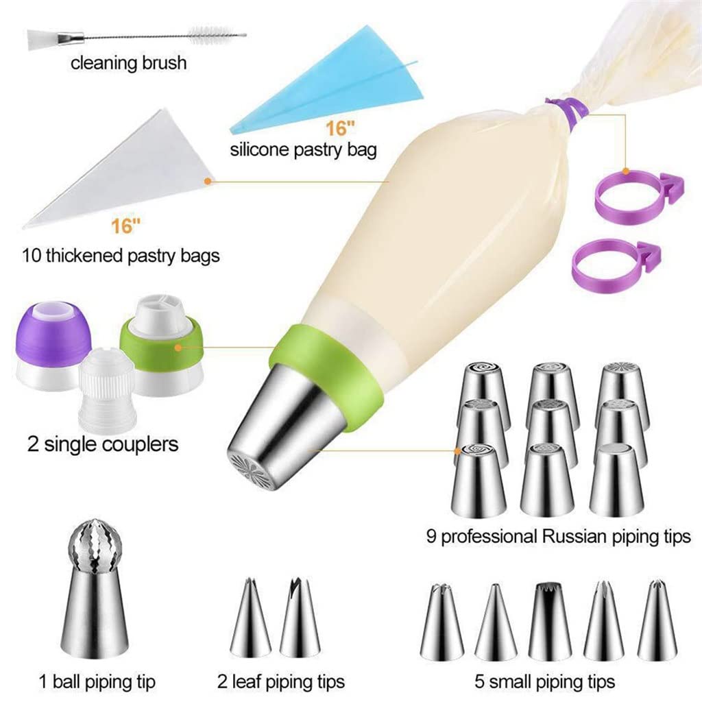 34-Piece Rotating Cake Decorating Turntable & Baking Tool Set