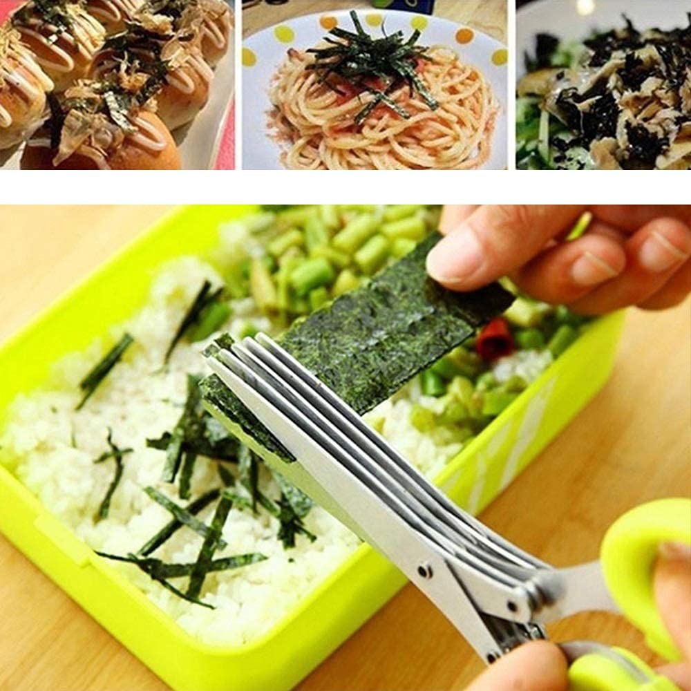 Multi-Layer Stainless Steel Herb & Scallion Kitchen Shears