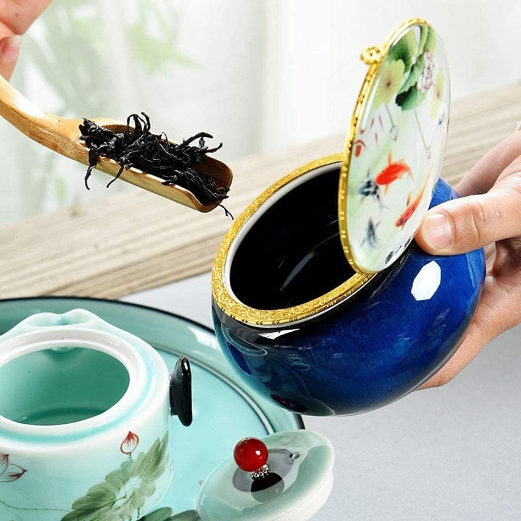 Ceramic Tea Set with Teapot, Coaster & Coffee Cups for Home Gatherings