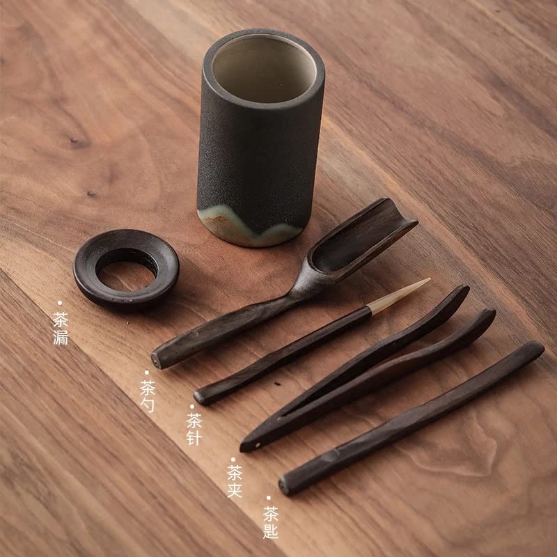 Retro Glazed Ceramic Kung Fu Tea Set Accessories – Six Gentlemen Tea Tools