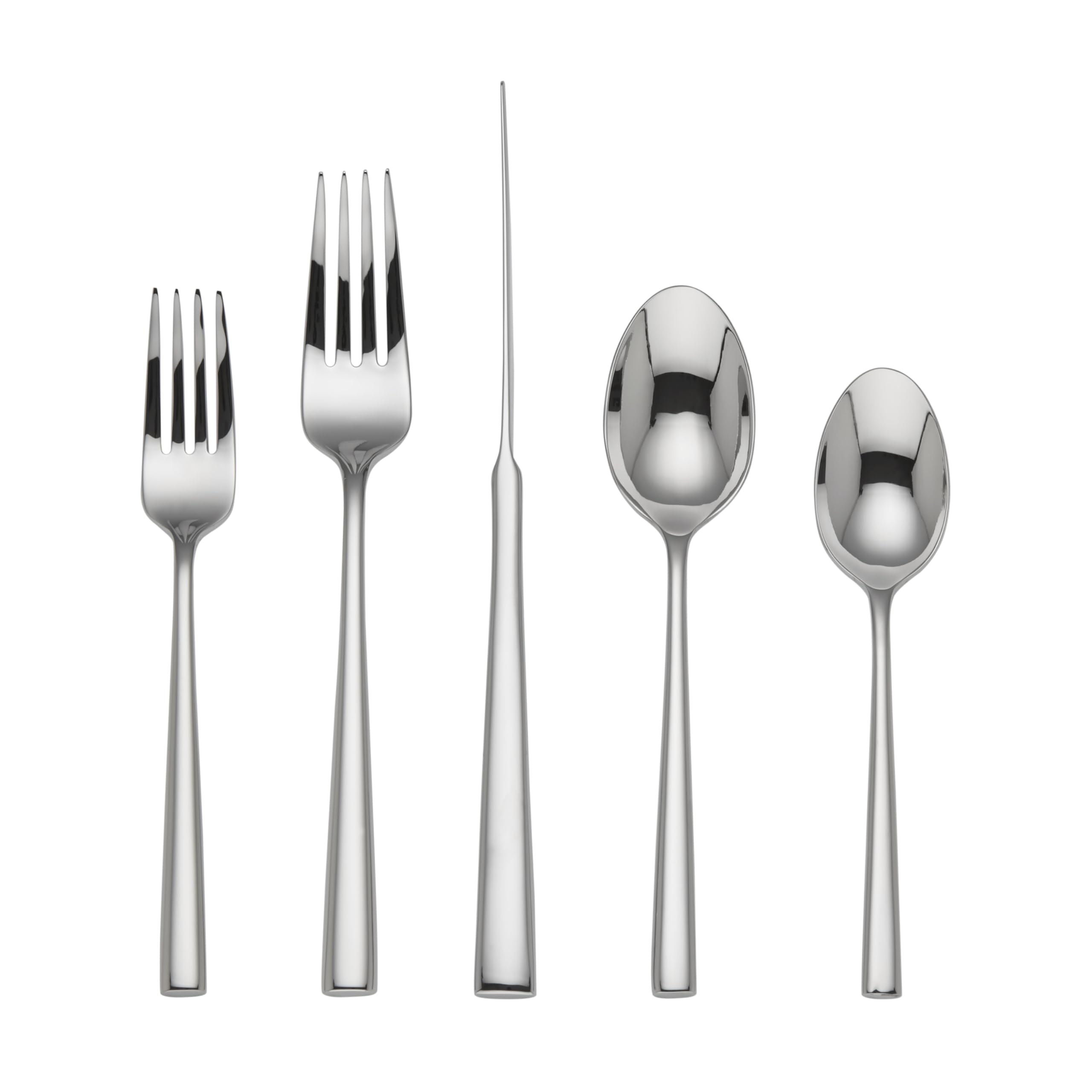 Kate Spade New York Malmo 5-Piece Flatware Set, 0.9 LB, Stainless Steel