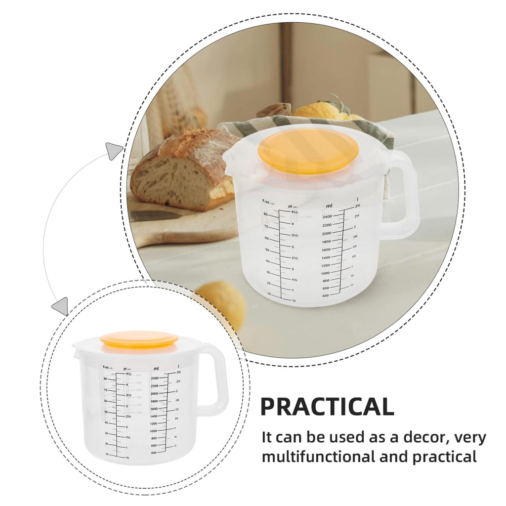 Measuring Cup & Mixing Bowl with Lid for Baking and Salad Prep