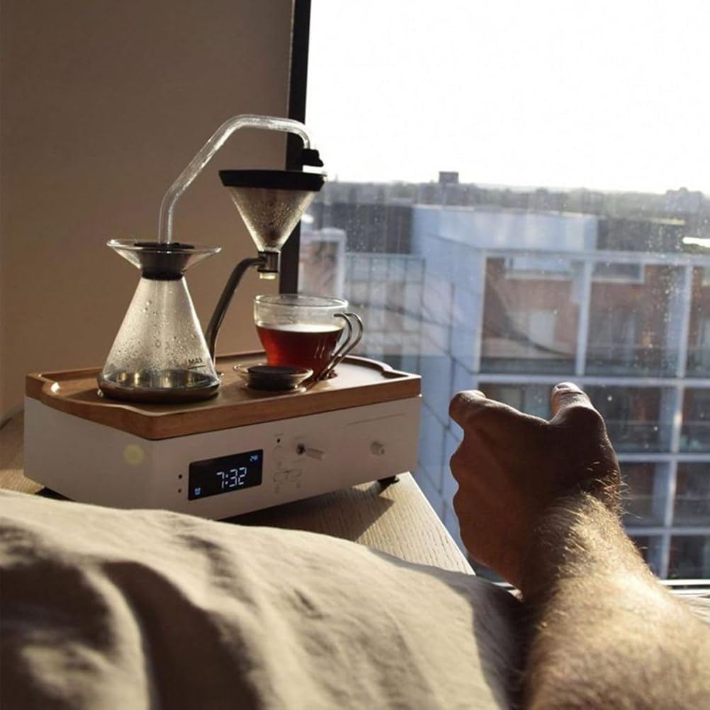 Programmable Drip Coffee Maker with Alarm Clock & Delay Brew