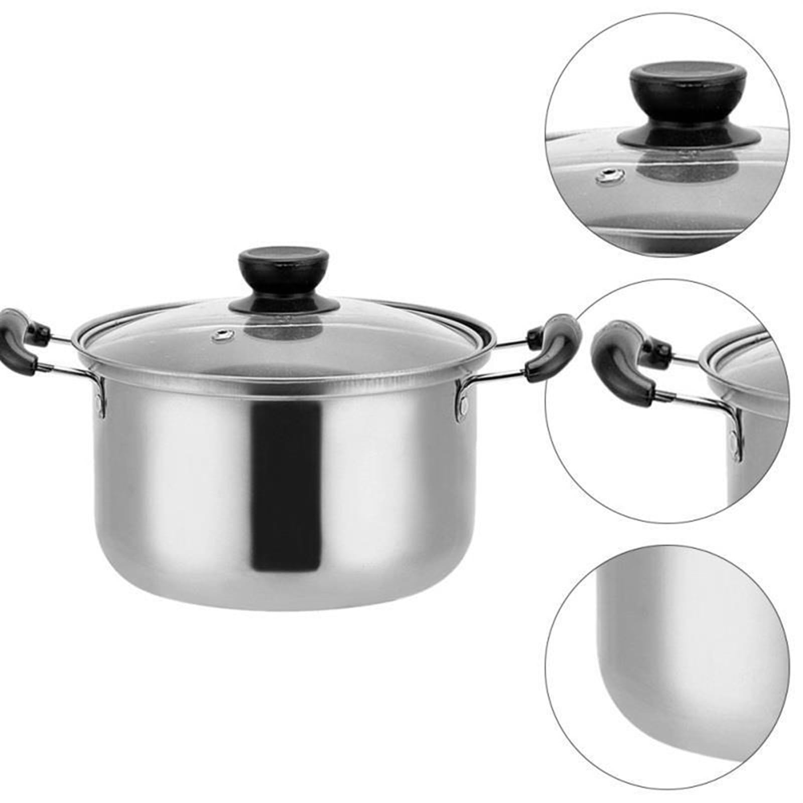 Multipurpose Stockpot with Lid for Soup, Steaming & Boiling