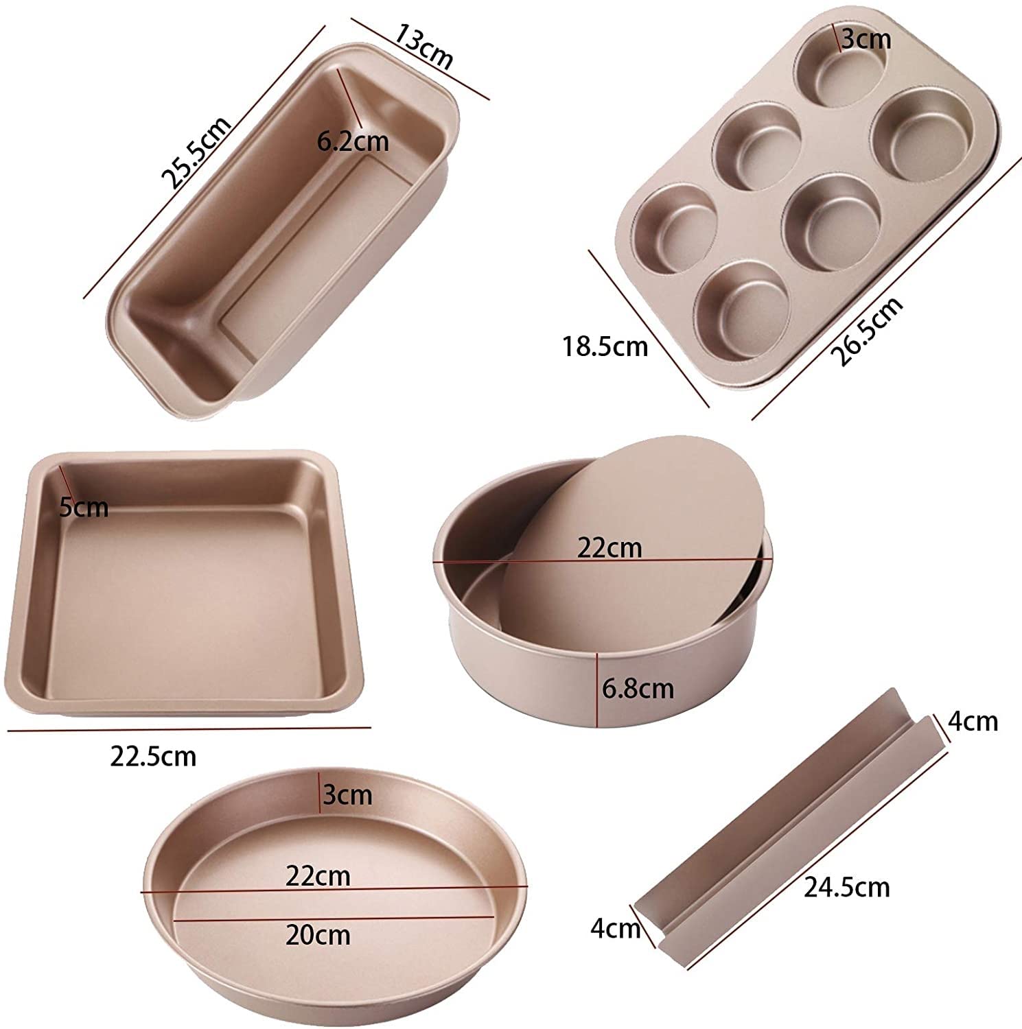 Non-Stick Bakeware and Roasting Pan Set
