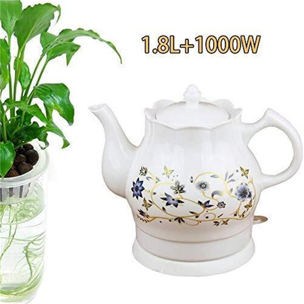 1.8L Electric Ceramic Tea Kettle with Automatic Shut-Off & Boil Protection
