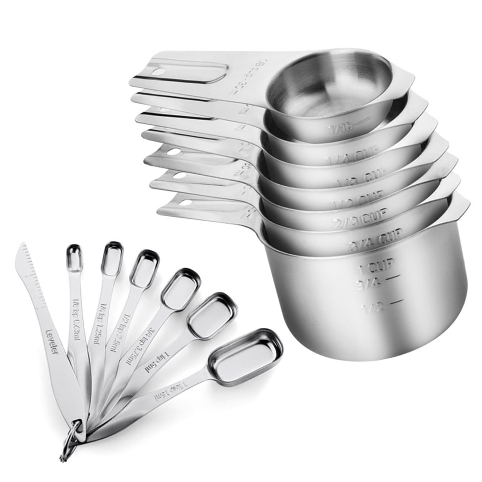 Stainless Steel Measuring Spoon Set for Accurate Portioning