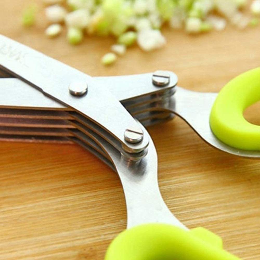 Multi-Layer Stainless Steel Herb & Scallion Kitchen Shears
