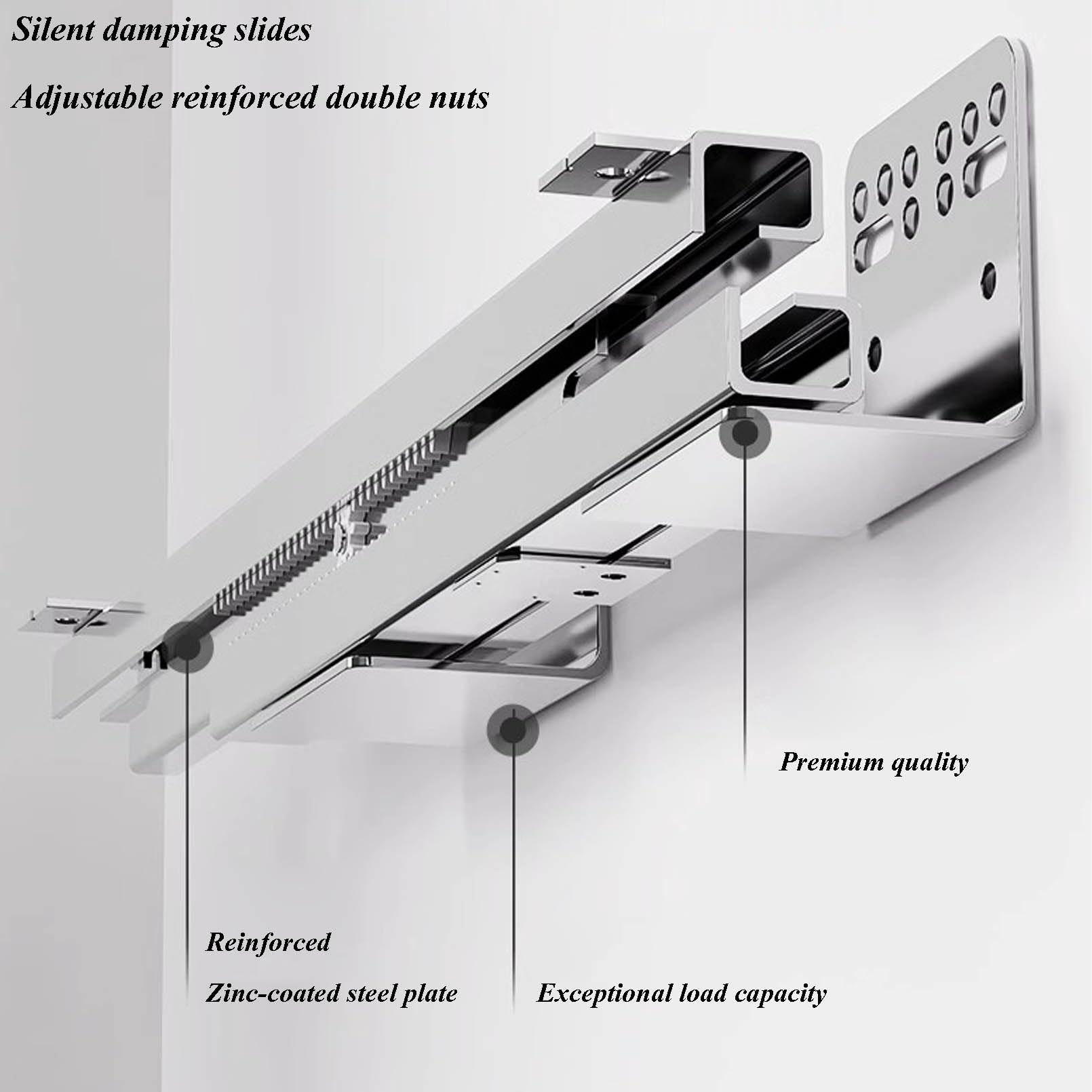 3-Tier Pull-Out Pantry & Under-Sink Organizer with Movable Dividers