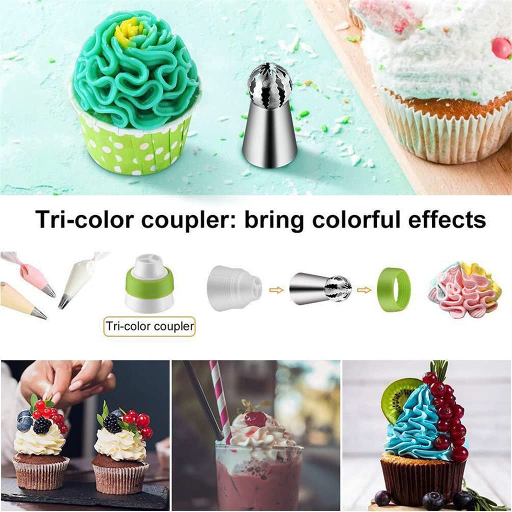 34-Piece Rotating Cake Decorating Turntable & Baking Tool Set