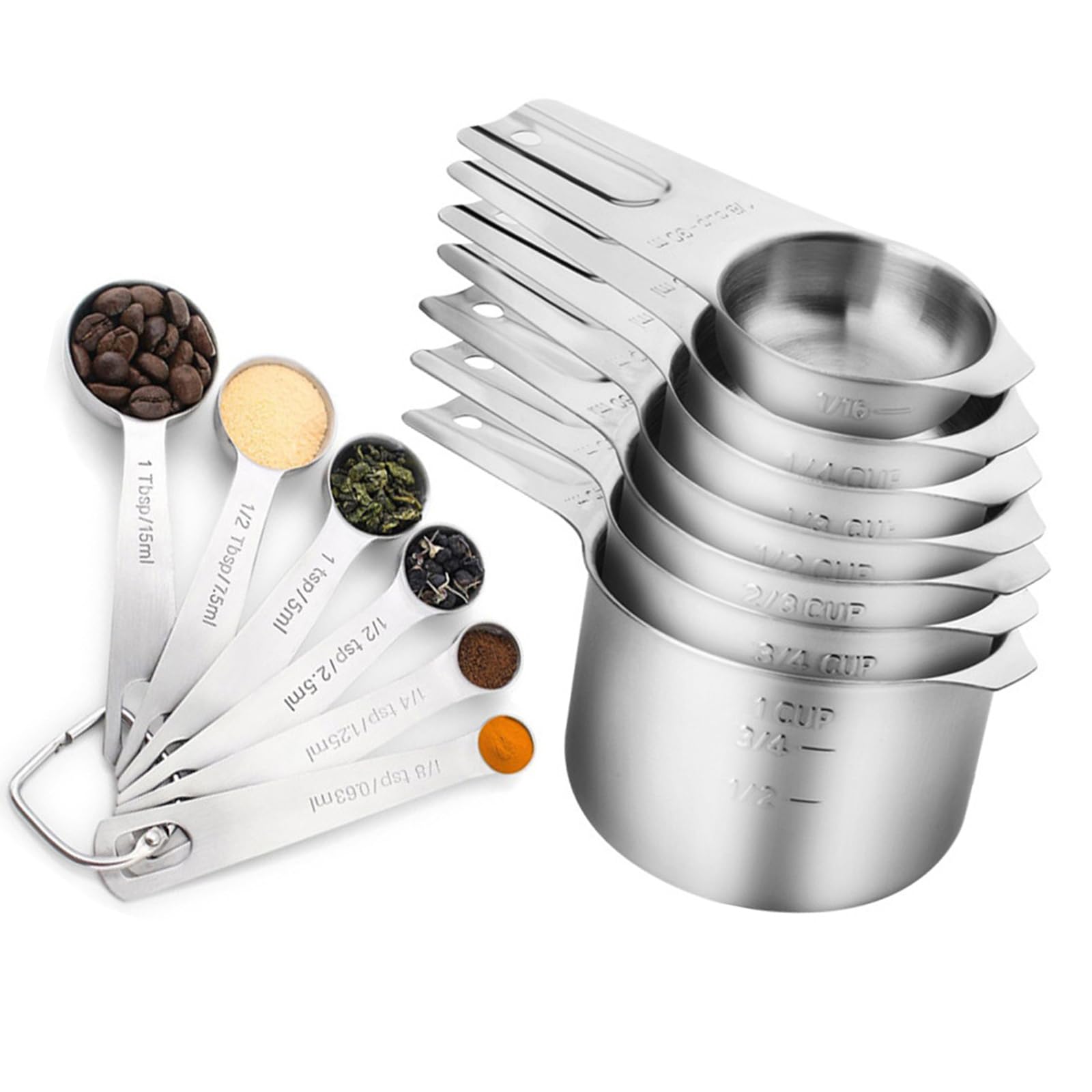 Stainless Steel Measuring Spoon Set for Accurate Portioning