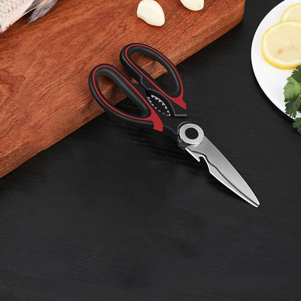 Heavy-Duty Stainless Steel Kitchen Shears with Bottle Opener