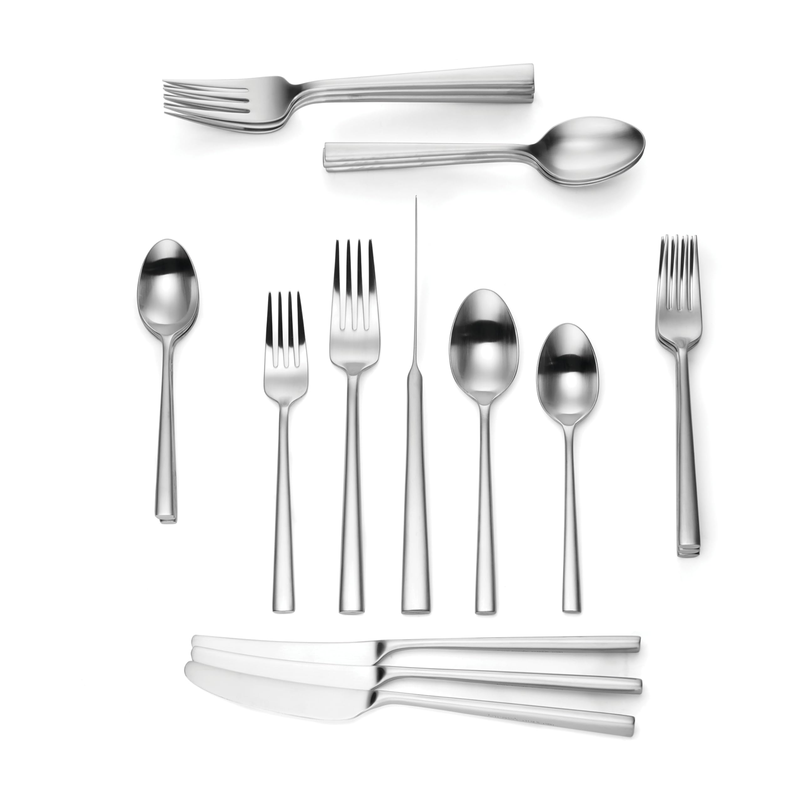 Kate Spade New York Malmo 5-Piece Flatware Set, 0.9 LB, Stainless Steel