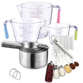 20-Piece Stackable Measuring Cups & Spoons Set with Leveler