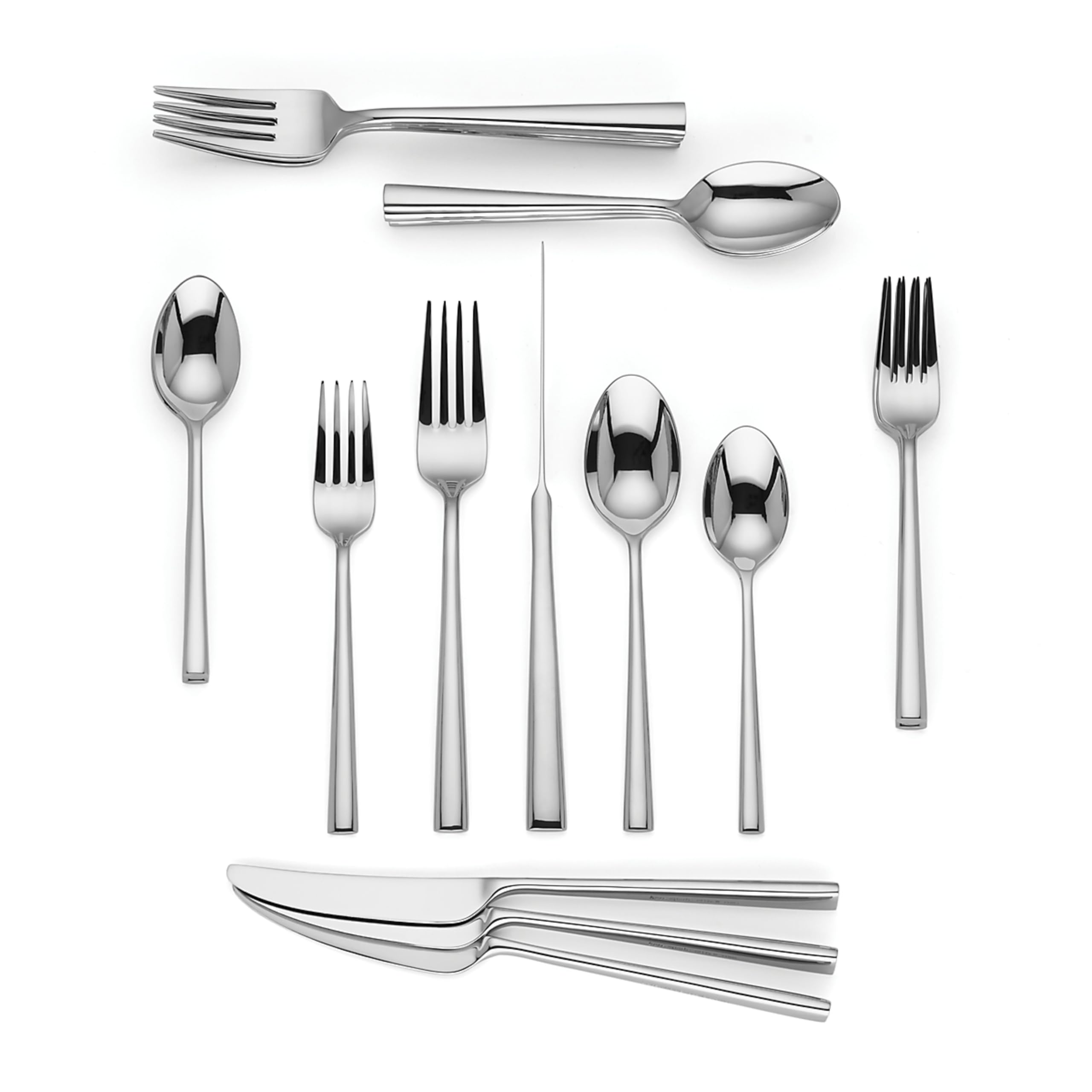Kate Spade New York Malmo 5-Piece Flatware Set, 0.9 LB, Stainless Steel