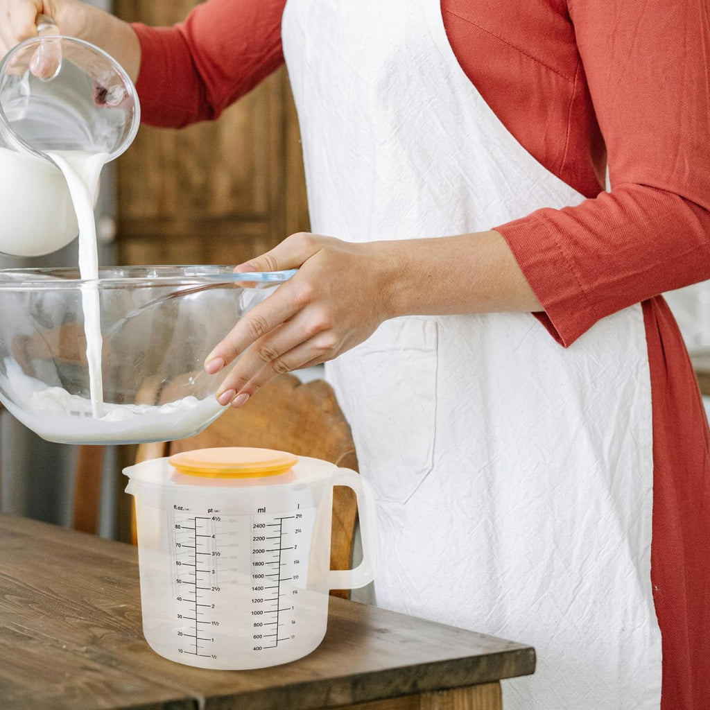Measuring Cup & Mixing Bowl with Lid for Baking and Salad Prep