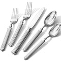 KINGSTONE Silverware Set, 18/10 Stainless Steel Flatware Set