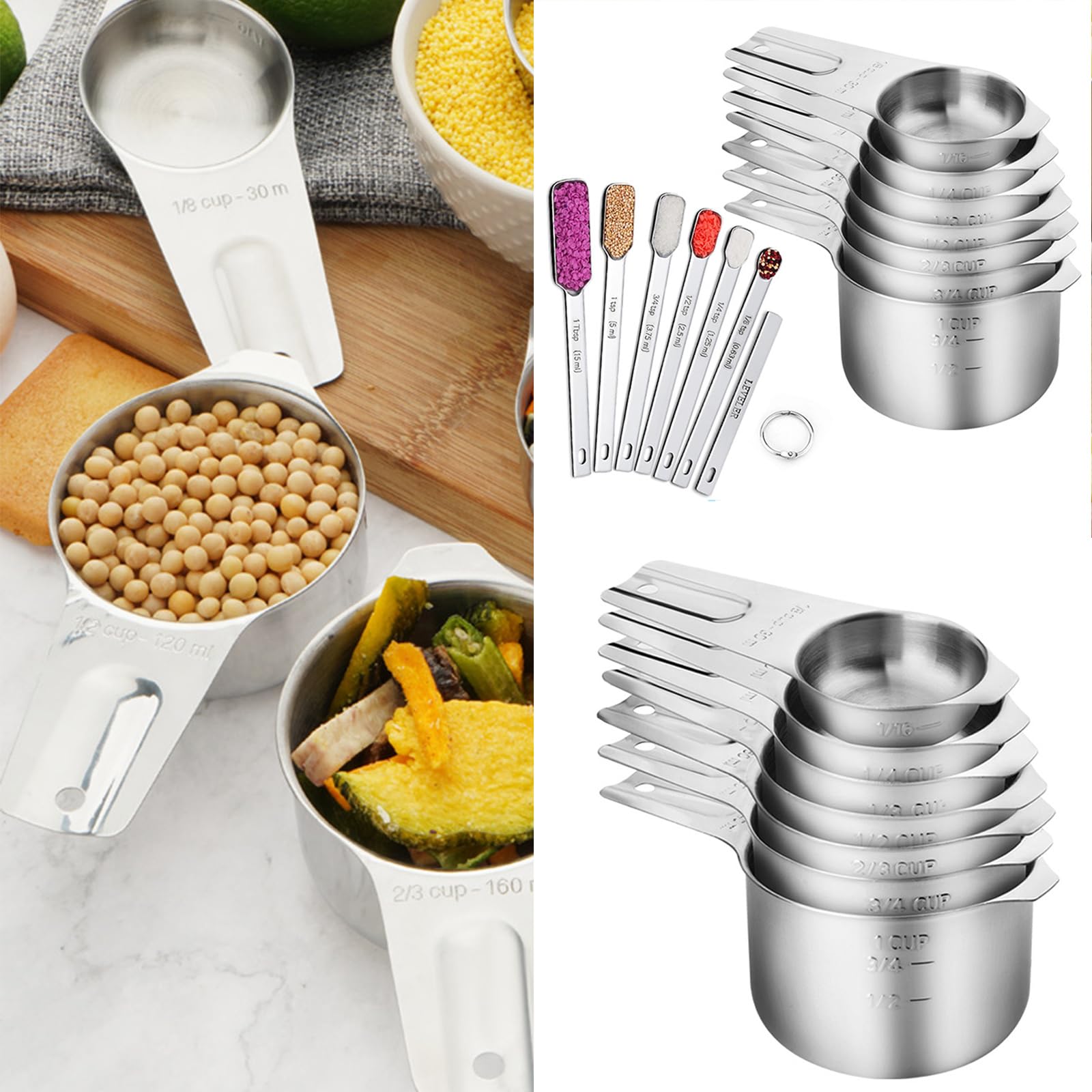 Stainless Steel Measuring Spoon Set for Accurate Portioning